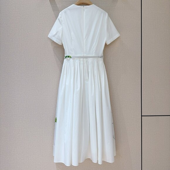 Oscar de la Renta printed short-sleeved dress - Picture 6 of 8